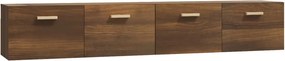 vidaXL 2 db barna tölgy színű szerelt fa faliszekrény 100x36,5x35 cm