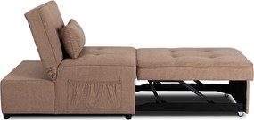 Dönthető, alvófunkciós fotel iberis 80 cm barna, fotel