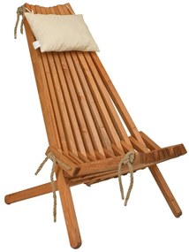 Natúr színű tömörfa kerti fotel Falun - Garden Pleasure