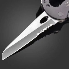 Többfunkciós acél karabiner 5 az 1-ben