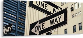 Kép - New York ONE WAY (120x50 cm)