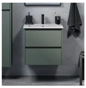 Fürdőszobai mosdószekrény MOLDE 60 cm zöld