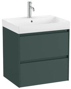 Fürdőszobaszekrény mosdóval Roca ONA 60x64,5x46 cm zöld mat ONA602ZZM