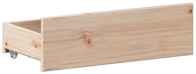 tömör fenyőfa ágy matrac nélkül fejtámlával 200 x 200 cm