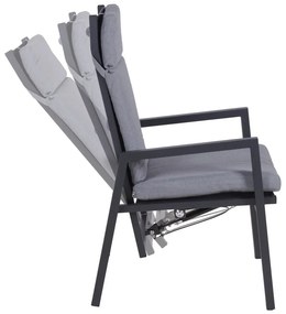 Szürke fém kerti szék Sintra – Garden Pleasure