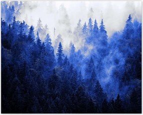 Poszterek 50x40 Kék táj Hegyek