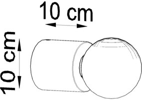 Fali lámpa SALGADO 1xE27/60W/230V beton