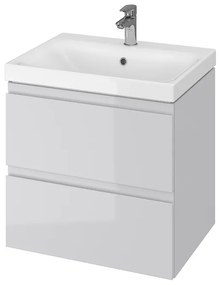 Cersanit - SET szekrény + mosdó, szürke fényű, Moduo 60, S801-222-DSM