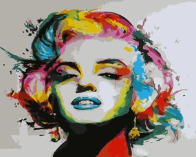 Festés számok szerint kép kerettel "Marilyn Monroe 2" 40x50 cm