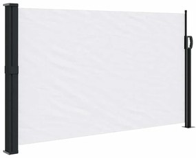 fehér behúzható oldalsó napellenző 120 x 500 cm