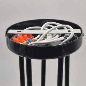 Csillár rúdon IRMA 5xE27/60W/230V fekete