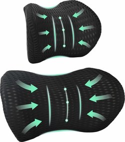 vidaXL Párna szett Egyszínű Állítható 2 pcs Fekete Memóriahab