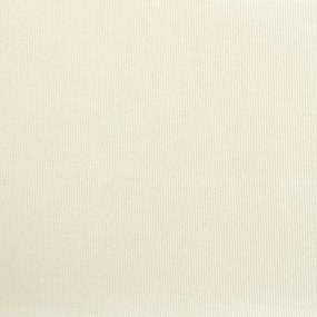 krémszínű szövet és acél feltekerhető napellenző 400 x 150 cm