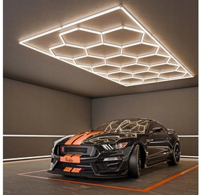 LED mennyezeti lámpatest LED/696W/85-265V 4000K 484x243 cm CRI 90 IP54 fehér