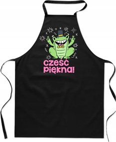 Konyhai Kötény grill fekete Szia Gyönyörű béka ajándék FA_706_cz