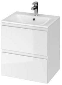 Cersanit - SET szekrény + mosdó, fehér fényű, Moduo Slim 50, S801-229-DSM