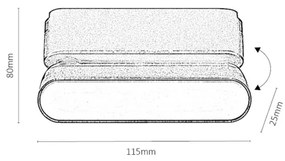 Rabalux 70105-LED Mennyezeti lámpa 1 fázisú sínrendszerhez LiTrack LED/6W/24V  11,5 cm