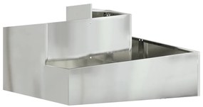 virágcserép 80x80x50 cm galvanizált acél