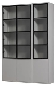 Világosszürke borovi fenyő tálalószekrény 53x230 cm Basic – vtwonen