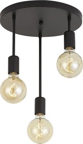 Modern mennyezeti lámpa fekete 3-lámpás - Facil