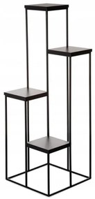 KASKADA virágtartó állvány 110x40 cm fekete