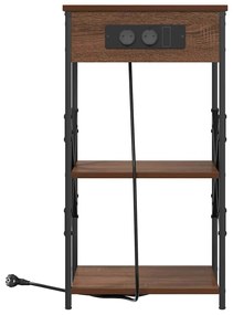 Éjjeli Szekrények 2 pcs barna tölgy 41 x 31 x 76 cm Faanyag