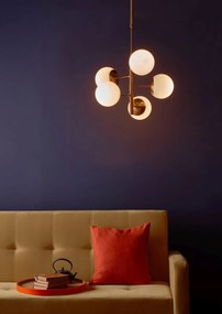 Dar lighting glamour modern függeszték bombazine sárgaréz opál darbom0535