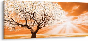 Narancssárga fa képe (120x50 cm)