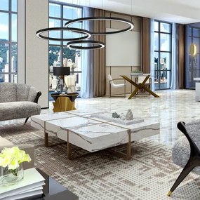 LED Csillár zsinóron GALAXIA LED/85W/230V fekete