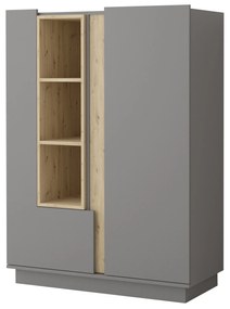 Szekrény Gabrielle 07 (artisan tölgy + szürke). 1071431