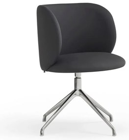 Fekete kárpitozott étkezőfotel Mogi – Teulat