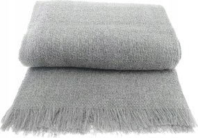 Dekoratív szőtt ágytakaró 170x205 szürke