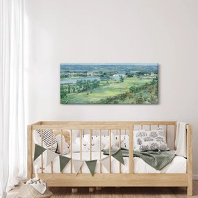 Kép - Theodore Robinson, The Valley of the Seine, From the Hills of Giverny, reprodukciók (120x50 cm)