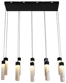 Searchlight 10879-10BK - LED kábeles csillár MOONBEAM LED/56W/230V