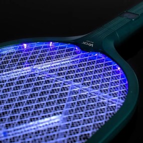 LED elektromos rovarcsapda 2 az 1-ben LCD-vel, 1200 mAh/5V, zöld