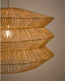 Natúr színű függőlámpa rattan búrával Dakit – Kave Home
