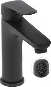Erga Apio, mosogató csaptelep h-165, fekete matt, ERG-YKA-BU.APIO-BLK