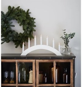 Markslöjd 704830 - Karácsonyi gyertyatartó  ATLE 7xE10/3W/230V fehér