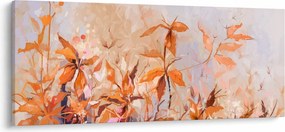 Kép - Festett virágok (120x50 cm)