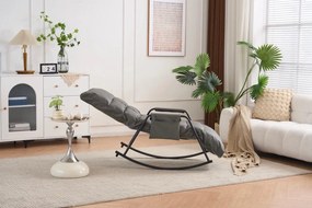 Hintaszék 5 fokozatban állítható,párnázott kivitelben, szürke