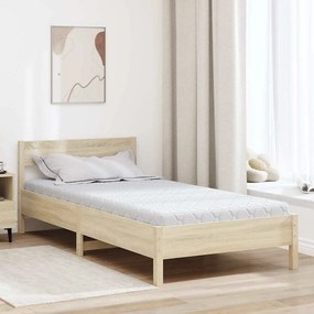 Matrac Kókuszréteggel Fehér 190 x 90 cm PU hab