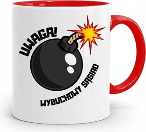 Szomszédnak Piros Ajándék Bögre fényképes nyomtatással