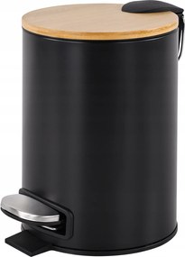 Teesa Fürdőszobai szemeteskosár 3l fekete