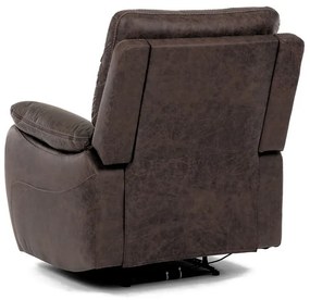 Relax fotel vezeték nélküli elektromos vezérléssel, barna vintage szövettel. TV-4094 BR3