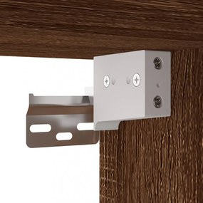 vidaXL 3 részes barna tölgy színű szerelt fa TV-szekrényszett