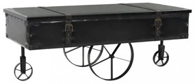MDF és fenyő dohányzóasztal 110 x 55 x 43 cm