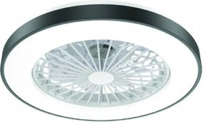 Aca Lighting fekete mennyezeti ventilátor szabályozható Led lámpával, 50 cm-es átmérővel