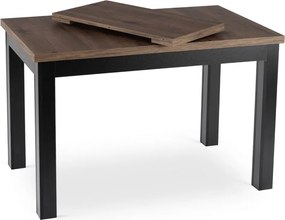 SKUBI bővíthető asztal 120-160 cm dió-fekete