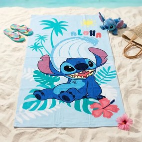 Disney Lilo és Stitch, A csillagkutya Sun fürdőlepedő, strand törölköző 70x140cm
