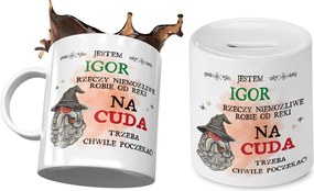 Igornak Bögre Ajándék persely szett fényképes nyomtatással